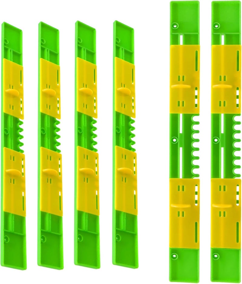 HiMo 6 Pack Bee Hive Entrance Reducer Hive Entrance Protector for Beekeeping Bee Hive Mouse Guard Beehive Entrance Gates Bee Hive Plastic Reducer Guards Beekeeping Equipment, Length 16.14 Inch - Image 1